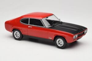 Ford Capri Mk1 RS 2600 Czerwony z Czarną Maską MCG 1:18 MCG18538 Metal — zdjęcie 4 z 6