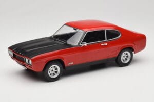 Ford Capri Mk1 RS 2600 Czerwony z Czarną Maską MCG 1:18 MCG18538 Metal