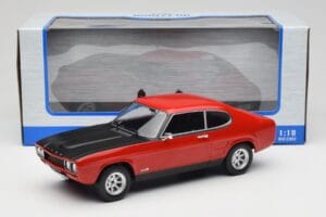 Ford Capri Mk1 RS 2600 Czerwony z Czarną Maską MCG 1:18 MCG18538 Metal — zdjęcie 6 z 6