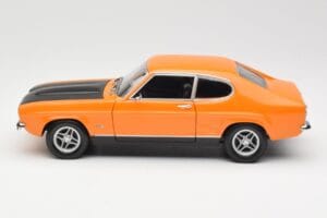 Ford Capri Mk1 RS 2600 Signal Orange Czarny Minichamps 1:18 150089077 Metal — zdjęcie 4 z 8