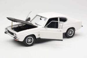 Ford Capri Mk1 RS 2600 Biały Czarny Minichamps 1:18 150089078 Metal — zdjęcie 2 z 8