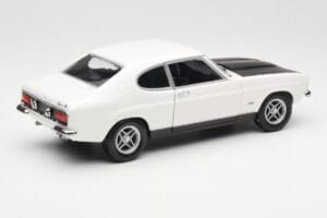 Ford Capri Mk1 RS 2600 Biały Czarny Minichamps 1:18 150089078 Metal — zdjęcie 3 z 8