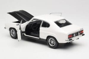 Ford Capri Mk1 RS 2600 Biały Czarny Minichamps 1:18 150089078 Metal — zdjęcie 5 z 8