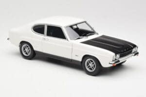 Ford Capri Mk1 RS 2600 Biały Czarny Minichamps 1:18 150089078 Metal — zdjęcie 6 z 8