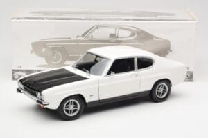 Ford Capri Mk1 RS 2600 Biały Czarny Minichamps 1:18 150089078 Metal — zdjęcie 8 z 8