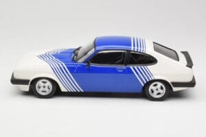 Ford Capri Mk2 3.0 Biały z Niebieskimi Paskami Minichamps 1:18 155788600 Metal — zdjęcie 3 z 6