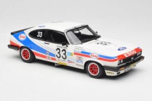 Ford Capri Mk2 3.0S #33 V. Woodman / C. Buncombe V M Woodman 3rd Place 24 Hours of Spa 1981 Minichamps 1:18 155818633 Metal — zdjęcie 4 z 6