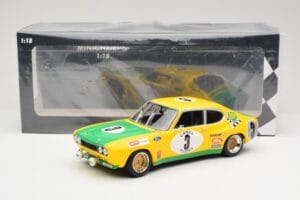 Ford Capri RS2600 BP Racing Team #3 G. Birrell / C. Bourgoignie 2nd Place 24 Hours of Spa 1972 Minichamps 1:18 155728503 Meta — zdjęcie 6 z 6