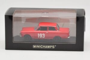 Ford Cortina Mk I #193 Rally Monte Carlo 1963 Prototype Minichamps 1:43 400638293-P1 Metal — zdjęcie 4 z 4