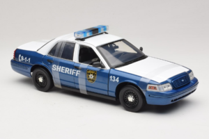 Ford Crown Victoria Police Interceptor The Walking Dead Greenlight 1:18 12957 Metal — zdjęcie 4 z 6