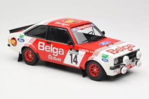 Ford Escort Mk2 RS 1800 #14 Droogmans / Joosten Belga 3rd Place Lotto Haspengouw Rally 1983 Minichamps 1:18 155838714 Metal — zdjęcie 4 z 6