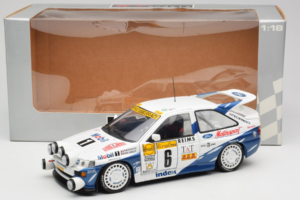 Ford Escort RS Cosworth Mobil 1 #6 F. Delecour / D. Grataloup Rally Monte Carlo Night Version Winner 1994 UT Models 1:18 3945 — zdjęcie 8 z 8