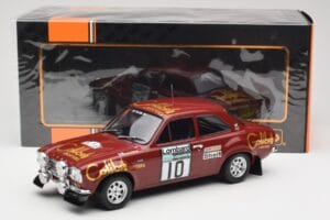 Ford Escort RS 1600 Mk1 #10 H. Mikkola / J. Davenport RAC Rally 1974 IXO 1:18 18RMC047C Metal — zdjęcie 6 z 6