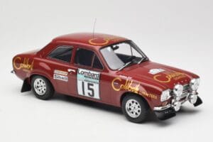 Ford Escort RS 1600 Mk1 #15 M. Alen / I. Kivimäki RAC Rally 1974 IXO 1:18 18RMC047B Metal — zdjęcie 4 z 6