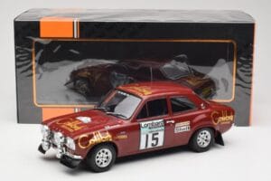 Ford Escort RS 1600 Mk1 #15 M. Alen / I. Kivimäki RAC Rally 1974 IXO 1:18 18RMC047B Metal — zdjęcie 6 z 6