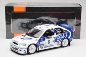 Ford Escort WRC #8 B. Thiry / S. Prevot RAC Rally 1998 IXO 1:18 18RMC170B Metal — zdjęcie 6 z 6