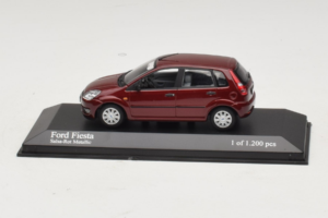Ford Fiesta Mk5 Czerwony Metaliczny Minichamps 1:43 400081101 Metal