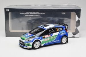 Ford Fiesta WRC #3 J-M. Latvala / M. Anttila Rally Great Britain Winner 2012 Minichamps 1:18 151120803 Metal — zdjęcie 6 z 6