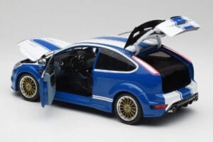 Ford Focus RS Mk2 LM Classic Niebieski Capri RS2600 Tribute Minichamps 1:18 100080072 Metal — zdjęcie 5 z 8