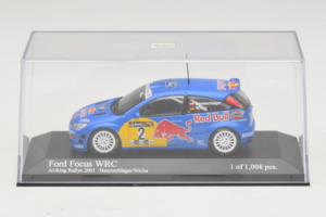 Ford Focus WRC #2 R. Baumgartner / B. Wichs Red Bull Rally Austria 2001 Minichamps 1:43 430008907 Metal — zdjęcie 4 z 5