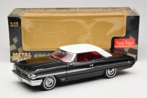 Ford Galaxie 500 Czarny Sun Star 1:18 1442 Metal — zdjęcie 8 z 8