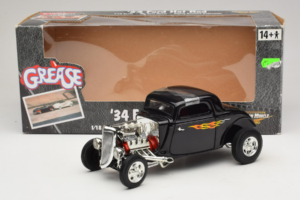 Ford Hot Rod Czarny Rydell High Grease ERTL 1:18 36602 Metal — zdjęcie 6 z 6