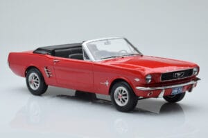 Ford Mustang Kabriolet Czerwony Norev 1:18 182810 Metal — zdjęcie 4 z 6