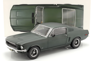 Ford Mustang Fastback Satin Green Metallic Norev 1:12 122702 Metal — zdjęcie 5 z 5