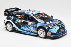 Ford Puma Rally1 #13 G. Munster / L. Louka Rally Central Europe 2023 IXO 1:18 18RMC188 Metal — zdjęcie 4 z 6