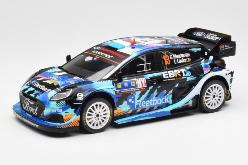 Ford Puma Rally1 #13 G. Munster / L. Louka Rally Central Europe 2023 IXO 1:18 18RMC188 Metal