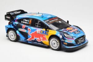 Ford Puma Rally1 #8 O. Tanak / M. Jarveoja 3rd Rally Central Europe 2023 IXO 1:18 18RMC187 Metal — zdjęcie 4 z 6