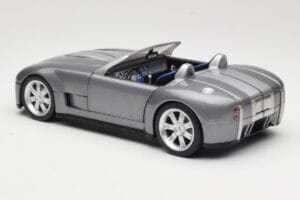 Shelby Cobra Kabriolet Grey Metallic Hot Wheels 1:18 G7220 Metal — zdjęcie 7 z 8