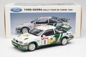 Ford Sierra RS Cosworth #8 D. Auriol / B. Occelli Rally Tour de Corse 1988 AUTOart 1:18 88812 Metal — zdjęcie 8 z 8