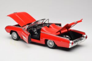 Ford Thunderbird Kabriolet Czerwony Anson 1:18 30334 Metal — zdjęcie 5 z 8