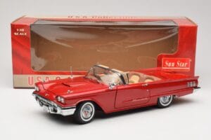 Ford Thunderbird Kabriolet Czerwony Sun Star 1:18 4311 Metal — zdjęcie 8 z 8