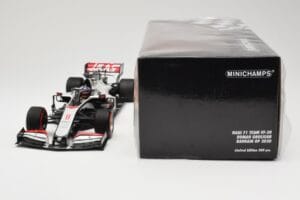 Haas VF-20 #8 R. Grosjean Bahrain GP 2020 Minichamps 1:18 110201508 Metal — zdjęcie 6 z 6