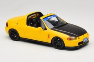 Honda Civic del Sol Spoon Phoenix Yellow Otto 1:18 OT1154 Żywica — zdjęcie 2 z 6