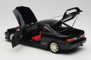Honda Integra Type R DC2 Pre-Facelift Flamenco Black Pearl MotorHelix 1:18 M85203 Metal — zdjęcie 5 z 8