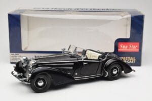 Horch 855 Roadster Czarny Sun Star 1:18 2401 Metal — zdjęcie 8 z 8