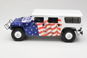 Hummer H1 AM General Gore-Lieberman Humvee America Exoto 1:18 01807 Metal — zdjęcie 4 z 8