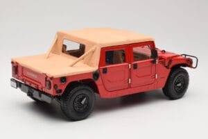 Hummer H1 Soft Top Czerwony Exoto 1:18 01805 Metal — zdjęcie 3 z 8