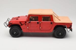 Hummer H1 Soft Top Czerwony Exoto 1:18 01805 Metal — zdjęcie 4 z 8