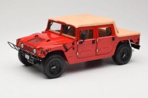 Hummer H1 Soft Top Czerwony Exoto 1:18 01805 Metal