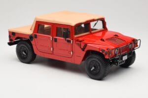 Hummer H1 Soft Top Czerwony Exoto 1:18 01805 Metal — zdjęcie 6 z 8