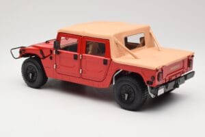 Hummer H1 Soft Top Czerwony Exoto 1:18 01805 Metal — zdjęcie 7 z 8