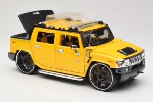 Hummer H2 SUT Concept Żółty Maisto 1:18 31067 Metal — zdjęcie 6 z 8