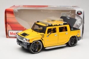 Hummer H2 SUT Concept Żółty Maisto 1:18 31067 Metal — zdjęcie 8 z 8