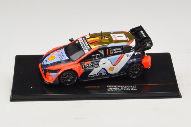 Hyundai i20 N Rally1 #1 T. Neuville / M. Wydaeghe Rally Monte Carlo 2025 IXO 1:43 RAM973C Metal