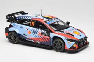 Hyundai i20 N Rally1 WRC #11 T. Neuville / M. Wydaeghe Rally Monte Carlo Winner 2024 IXO 1:18 18RMC194 Metal — zdjęcie 4 z 6