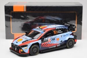 Hyundai i20 N Rally1 WRC #11 T. Neuville / M. Wydaeghe Rally Monte Carlo Winner 2024 IXO 1:18 18RMC194 Metal — zdjęcie 6 z 6